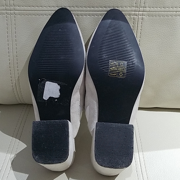 URBAN OUTFITTERS LEATHER SUEDE CHUNKY HEEL MULES… - Picture 6 of 8